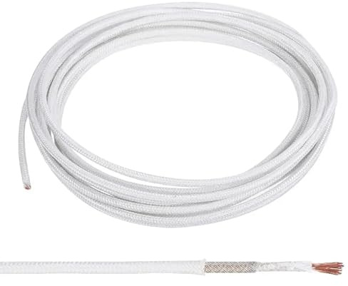 20 AWG-12 AWG High Temperature Wire, -76°F To 932°F | Mica Fiberglass Insulated Copper Cable, Heat Resistant Flexible Wire For Industrial Heating, Ovens, Boilers, Lighting(15ft,12 AWG)