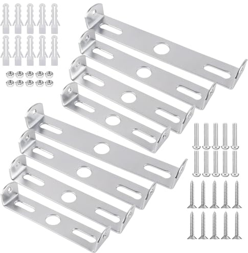 8 Stück Deckenleuchte Halterung 80/90/100/110 mm, Deckenhalterung Lampe | Deckenlampe Halterung mit Schrauben Zubehör, Pendelleuchte Halterung, Lampenhalterung Decke Kit, für Haus Büro