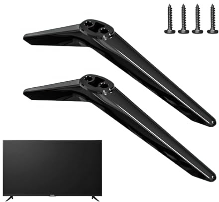 TV Stand Base Pedestal Feet with 4 Screws,Universal TV Feet and TV Legs Replacement Stand for Samsung TV and LG TV Stand,Non-Slip Plastic TV Base for 24 Inch to 55 Inch Flat Screen Television