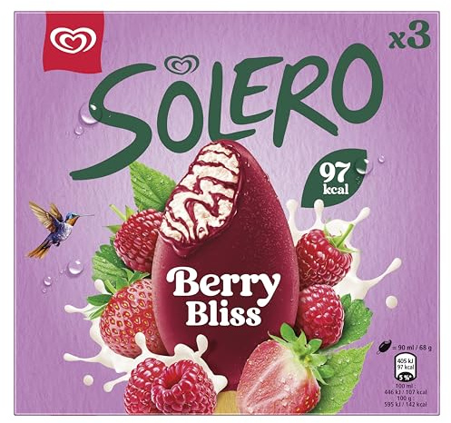 Solero Berry Bliss Ice Cream Sticks 3 x 90ml
