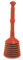 The Best Shower Plunger - Clears Slow Drains, Sink Blockages and Unblocks Bathtubs (Master Plunger) Sink and Waste Pipe Unblocker 160mm red