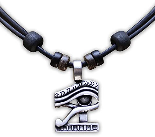HANA LIMA Lederkette Halskette Halsband Ägypten Auge des Ra