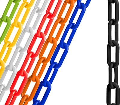 US Weight Sicherheitskette aus schwarzem Kunststoff, 5,1 cm x 30,4 m, SunShield-UV-beständige Technologie