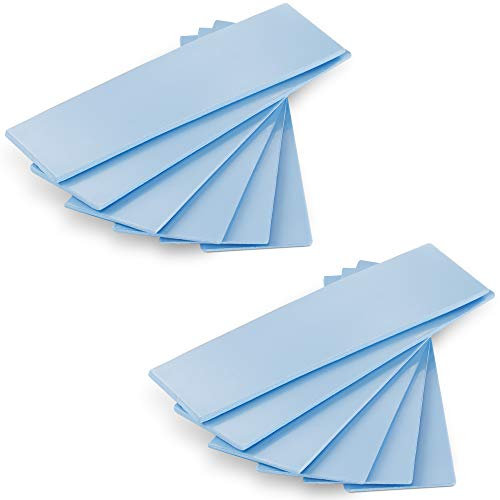 POPPSTAR 12x Wärmeleitpad für M.2 SSD (3 Stärken, je 4 Stück 0,5 mm / 1,0 mm / 1,5 mm) mit Wärmeleitfähigkeit 6 W/mk, Farbe Blau