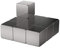 10 Stück Neodym Power-Magnet - Silber - Magnete 10x10x10mm extra Starke Würfelmagnet - Haftkraft ca. 5,7 kg, Magnete für Whiteboard, Pinnwand, Magnettafel, Werkstatt