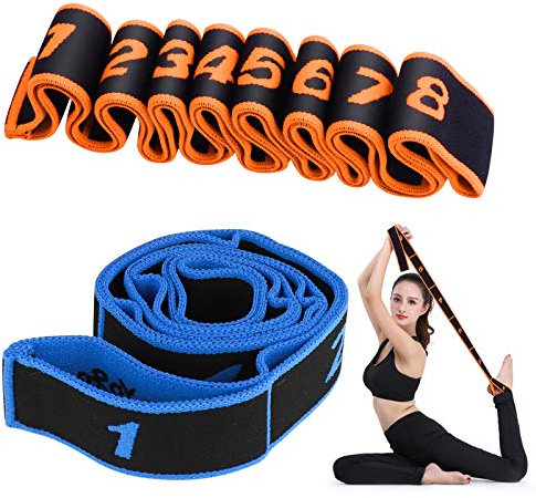 Bandas Elasticas Fitness,Cinturon Yoga Banda Elastica Entrenamiento para NiÑ s y Adultos, Correa de Yoga Hippodance (2 Piezas