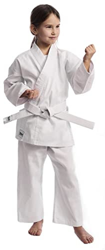 IPPONGEAR Unisex Jugend Club 2 Gi Karateanzug, Weiß, 130 EU