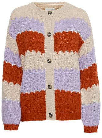 ICHI - IHOSANSA CA3 - Cardigan - 20119296, Größe:L, Farbe:Rooibos Tea (181355)
