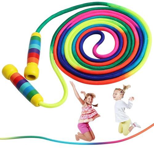 Springseil Kinder,5M Springseil Lang,Springseil für Mehrspieler,5 Meter Seilspringen Kinder Lange Springseil,für Kinder und Erwachsene