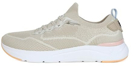 WALK IN PITAS | Cue Woman | Zapatillas de Mujer Casual Tipo Sneaker | Deportivas de Mujer para el Verano sin Cordones | Zapatos y Bambas de PITAS | Beige 41