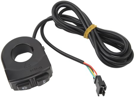 KKPLZZ DK21 1S Electric Bike Light Switch, Electric Bicycle Horn, Light Switch, Electric Bicycle Lithium Battery Conversion Accessories