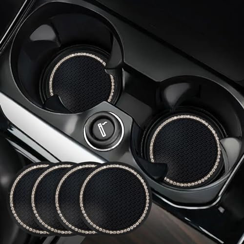 Sewokon 4 Pcs Auto Untersetzer (schwarz)