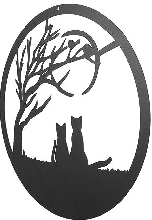Cabilock Metall Fuchs Wanddeko aus Eisen, Kreative Tierfigur für Wohnzimmer