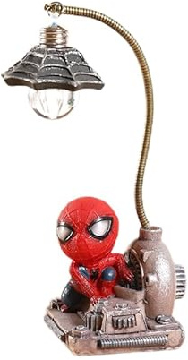 FIYSON Animation Nachtlicht für Kinder, Spirited Away Kein Gesicht Mann mit Nachtlicht Action Figur, Katze Nachttischlampe Spider Man Kinderzimmerlampe,LED-Spielzeug Geschenk für Haus Dekor (Stil 9)