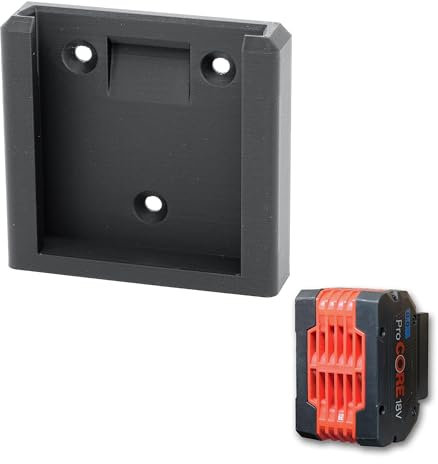 Lot de 2 Supports de Batterie Bosch Pro 18V Support mural à verouillage pour batteries ProCore et GBA Bosch 18V Bleu