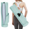 sportsnew Yogatasche Damen mit Nassfach, Flaschenhalter und Durchgehendem Reißverschluss, Tasche für Yogamatten mit Verstellbarem Schultergur, Mintgrün (Patent Angemeldet)