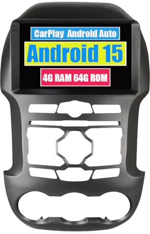 RoverOne Autoradio CarPlay Haupteinheit für Ford Ranger 3 F250 2011 2012 2013 2014 2015 Android Auto Touchscreen Sat Navi Bluetooth WiFi Radio Player