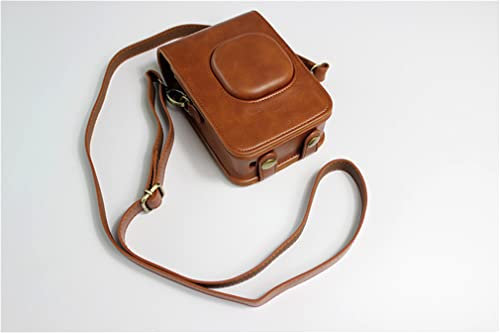 LQZO Pu Leather Camera Case,Fullbody Half Case Mini Bag Cover for Fuji Polaroid Instax Mini Liplay Camera Bag Leather Case Digital Camera Bag Cover Strap,Black