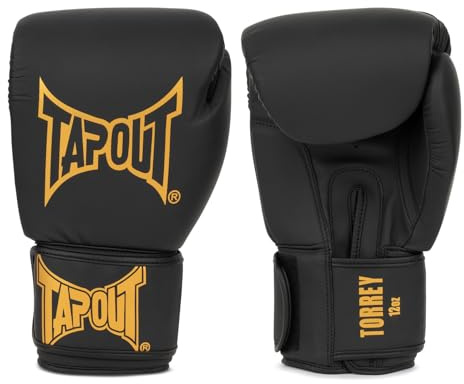 Tapout Boxhandschuhe aus Kunstleder (1Paar) Torrey Black/Gold 08 oz