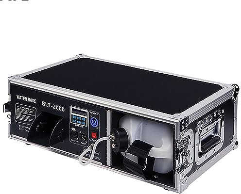 sjdoPulse Nebelmaschine für Bühne, 2000 W, mit DMX 512-Steuerung, niedriger Nebel, mit Tragetasche und 3 l Flüssigkeitsbehälter für Bühnenbeleuchtung, DJ, Club, Party, Weihnachten