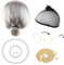 DKDDSSS 7 Pcs Oma Perücke Old Lady Kostüm, Oma Kostüm, Großmutter Perücke, Alte Dame Cosplay Set Kostümzubehör, Alte Damen Perücke für Halloween, Karneval, Maskerade, Bühnenauftritt, Kostümzubehör