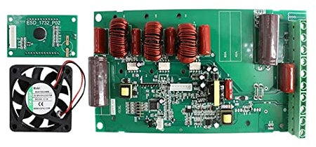 Controlador de carga solar MPPT 60A Controlador de carga y descarga solar Placa PCB 12V 24V 36V 48V Módulo de carga automática con pantalla y ventilador DIY Nuevo Sistema solar para autocaravanas, Mon