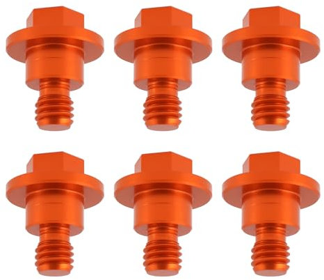 YINETTECH 6 bulloni di protezione per forcella anteriore per moto, compatibili con KTM 125 150 200 250 300 350 450 85 65 50 SX EXC SXF EXCF, arancioni