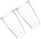 RORPOIR 2 Pièces tasse de mélange tasse graduée de cuisine tasses de remplacement tasses à mélanger avec balance tasse d'agitation automatique gobelet auto-mélangeur PC Transparent