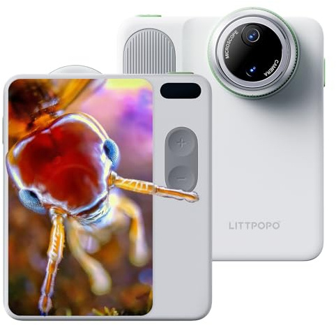 LiTTPOPO MicroCam X1 4K Digital Camera with 400X Microscope, Autofocus, 3.5 LCD | Compact 12MP Point and Shoot Camera for Photography | Ideal Gifts for Kids