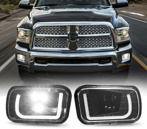 Tri-Aroute LED-Nebelscheinwerferleiste mit Tagfahrlicht, geeignet für Dodge Ram 1500 Modelle 2009-2012 und 2500/3500 Modelle 2010-2017, komplett mit Nebelscheinwerferbaugruppe. (2009-2012)