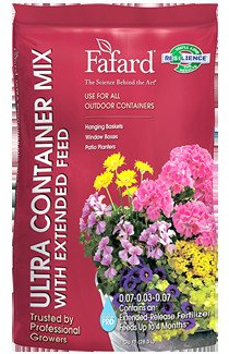 Fafard Ultra Container Mix with Extended Feed, 1 CF Size: 1 CF