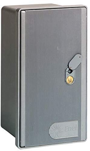 nextradeitalia 7PZ Cassetta per Contatore Enel 1 Posto con Serratura GMI, Grigio, Serratura, Lock, 7 PZ