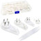 JZK 70 x Assorted Sizes, no Trace Plastic Hooks for Hanging Picture Photo Frames, Picture Hangers Hooks for plasterboard Walls Hard Walls