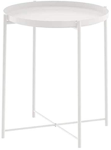 BestOnlineDeals01 Tabletttisch GLADOM, schwarz, 45x53cm, strapazierfähig und pflegeleicht Beistelltische Kaffee- & Beistelltische Tische und Schreibtische. Möbel Umweltfreundlich. 45x53 cm weiß