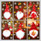 Natale Vetrofanie Natale Adesivi Vetro Natale Adesivi Porta Finestre Adesivo Babbo Natale Pupazzo di Neve Alce Natale Adesivi Rimovibile Murali Fai Da Te