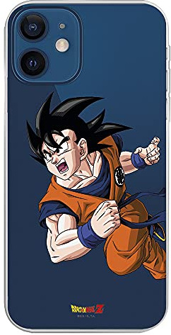 LA CASA DE LAS CARCASAS Dragon Ball Schutzhülle für iPhone 13 - Goku Krieger - Dragon Ball Z - Silikon - Kabelloses Laden Kompatibel - Handyhülle