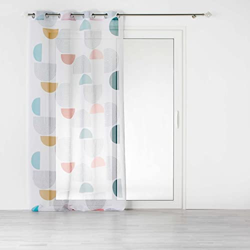 Douceur d'Intérieur, Ösenvorhang, 140 x 240 cm, Pop Art, Bedruckt, ohne