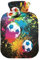 Hot Water Bottle, 2L Large Hot Water Bottles with Cover, Leak Proof Best for Winter Sports Outdoors Relief from Back, Neck and Leg Cold Muscle Pain and Cramps (Colorful Soccer Football)