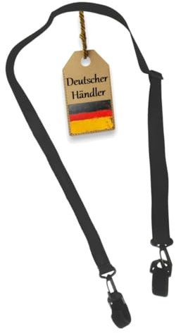 FabaCare Krückengurt ReboFlex, elastisches Krückenband für Gehhilfen, Gurtband für Unterarmgehstützen, Halteband für Gehhilfen, Länge: 94-172 cm, schwarz