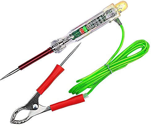 Automobil LED Schaltkreis Tester 6-24V Test Licht mit Probes 47 Frost Schutz Draht Krokodil klemme zum Testen