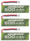 ZYGY 3PCS 1S 3.8V 80C 600mAh Lithiumbatterie mit JST-PH 2.0 Stecker Stecker passend für Cineahoop Tinyhawk Mini FPV Renndrohne RC Fernbedienung Flugzeug