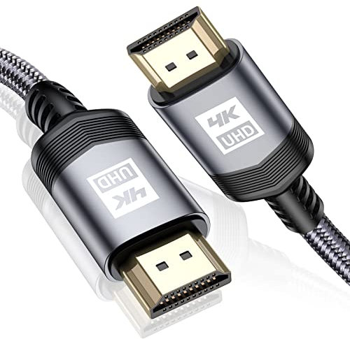 MAXGROUP Câble HDMI 4K 1.5m Câble HDMI 2.0 Haute Vitesse par Ethernet en Nylon Tressé Supporte 4K@60Hz 2K@144Hz 3D/ HDR Retour Audio - Cordon HDMI pour Lecteur Blu-Ray/ PS3/ PS4/ TV 4K Ultra HD/Ecran