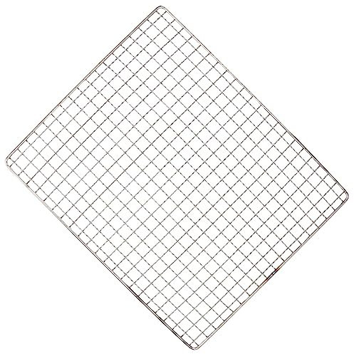 Yardwe Outdoor Campfire Grids BBQ Net for Grilling Grate Grill Cooling Rack BBQ Basket Mesh BBQ Grill Jerky Racks for Pellet Grill Barbecue Grid Camping Oven Stainless Steel Non Stick