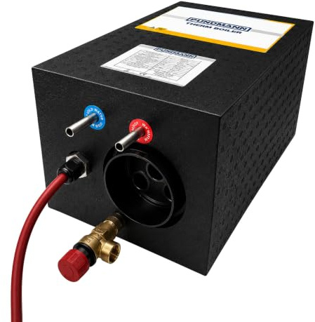 PUNDMANN Therm AIR 6L Warmwasserboiler 230V/500W | Warmwasser über Standheizung oder elektrischen Heizstab | Boiler für Wohnmobil, Camper, Wohnwagen & Van