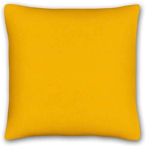 KiGATEX 2er Pack Kissen-Bezug für Deko-Kissen - Kopfkissen-Bezug aus 100% Baumwolle - Einfarbige Kissenhülle mit Reißverschluss (40 x 40 cm, Curry)