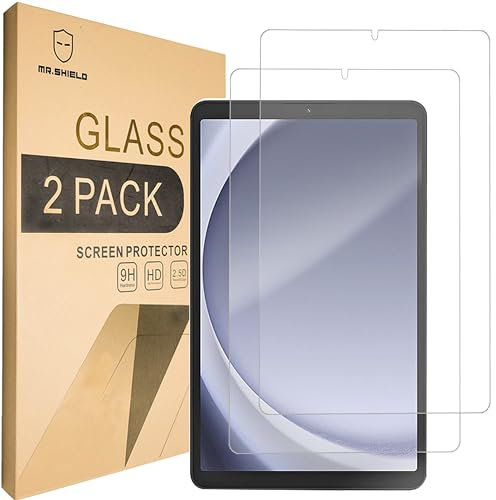 Mr.Shield [2-Pack] Screen Protector For Samsung Galaxy Tab A9 / Tab A10 / Tab A11 [Tempered Glass] [Japan Glass with 9H Hardness] Screen Protector