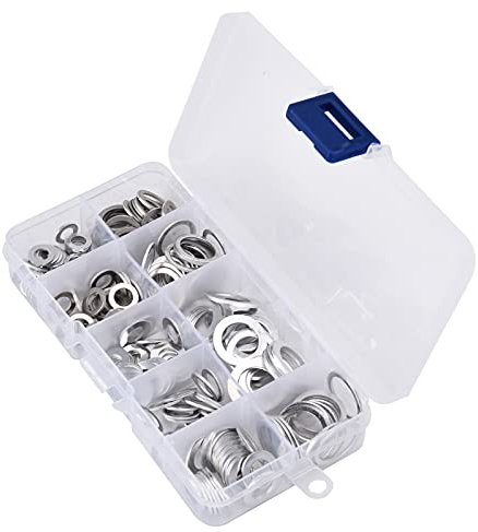 200-teiliges Unterlegscheiben-Set, Hochtemperaturbeständige Aluminium-O-Ringe, Unterlegscheiben-Set für die Wartung des Dichtungshalters