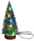 Decorazioni natalizie, albero di Natale in miniatura con luci a LED Mini alberi di sisal artificiali Ornamenti da tavolo di Natale 30 cm