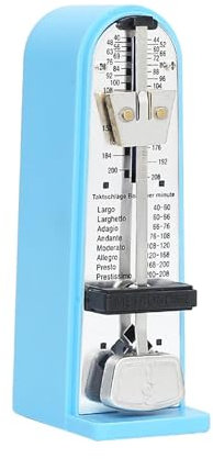 Universal Mechanisches Metronom, hochpräzises Metall-Universal-Metronom aus Metall für Schlagzeug, Violine, Ukulele, Blau