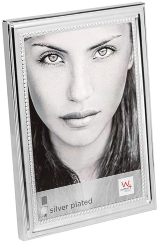 walther design Bilderrahmen Elodie Portraitrahmen, 15x20 cm, silber, BM520S